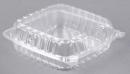 Plastic Clear Hinged Lid Container 8" x 8" x 2" RCHLC89 – 250/Case