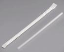 Jumbo Wrapped Straw 7.75"   White and White 400ct/Box