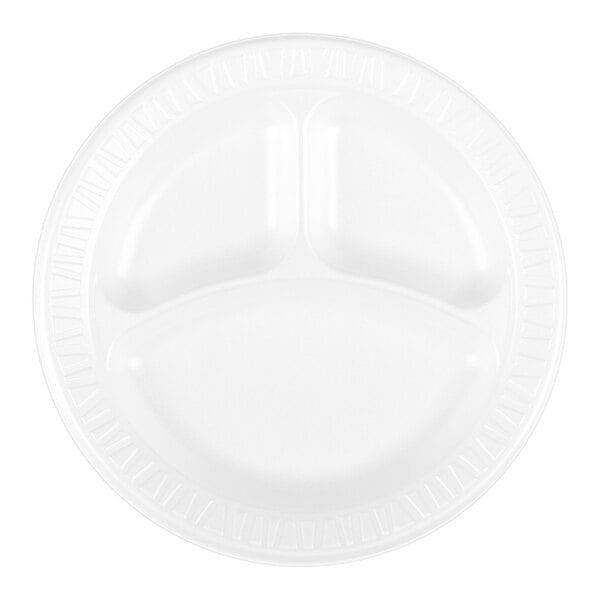 3 Compartment Foam Plate