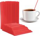 Red Coffee Stirrers- 7"  Red 1000ct - Box